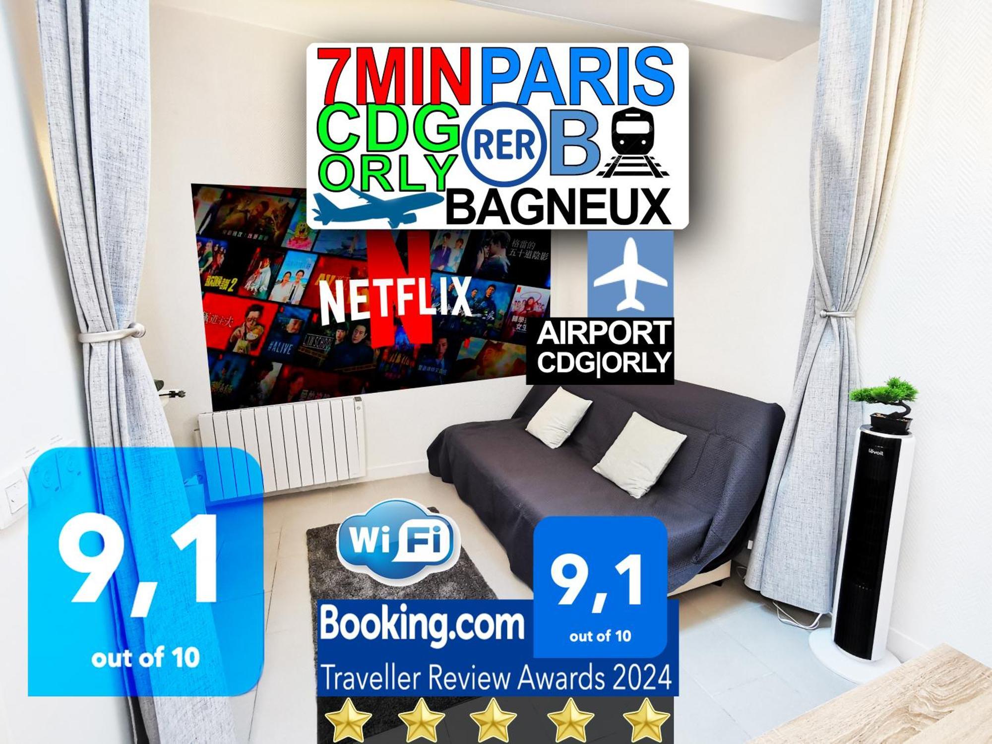 Bagneux Paris Rer B Confort Netflix Cachan Exterior photo